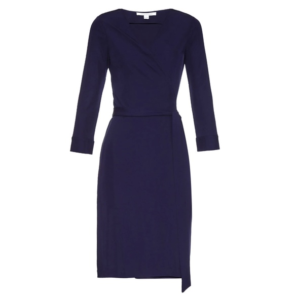 Diane von Furstenberg New Julian Two Stretch-Jersey Wrap Dress size 8 - Picture 7 of 9